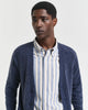 Wool Blend Mouline Cardigan Dark Navy Melange