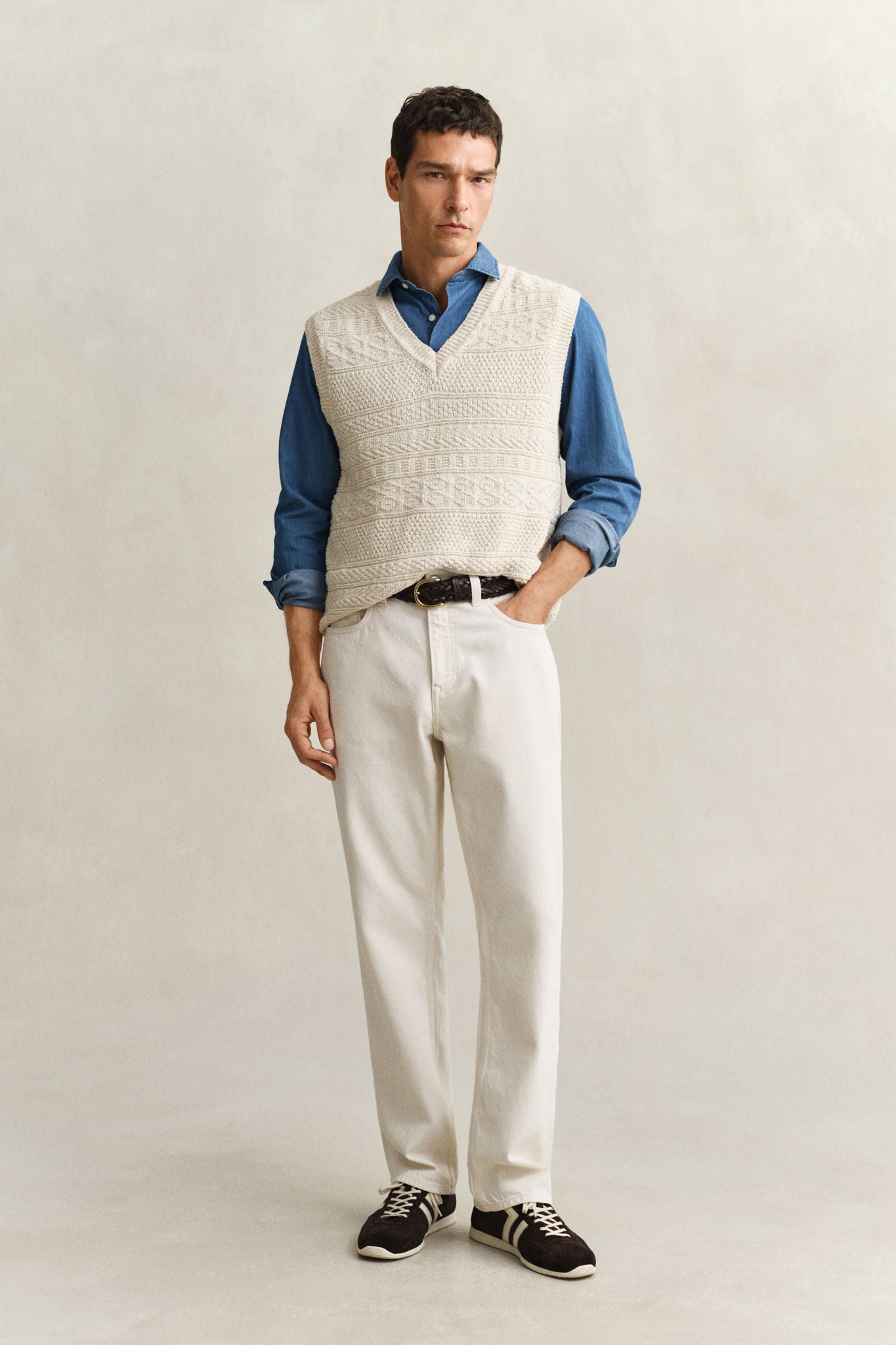 Reg Indigo Twill Shirt Semi Light Blue