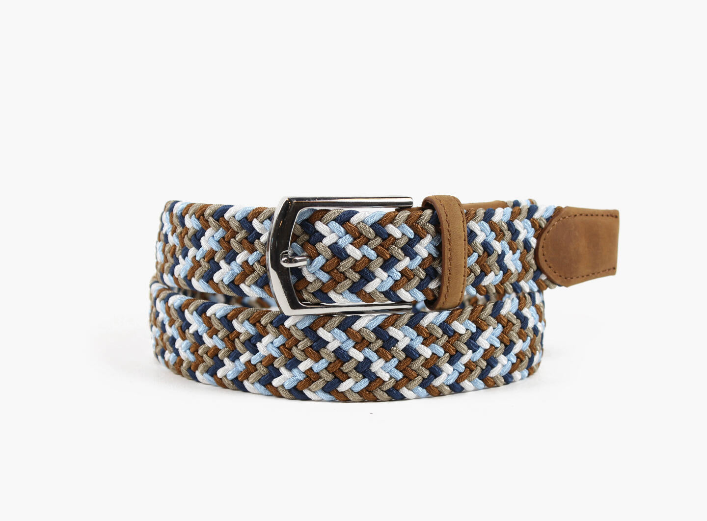 Christian elastic belt Cognac