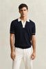 Cotton Modal Polo Evening Blue