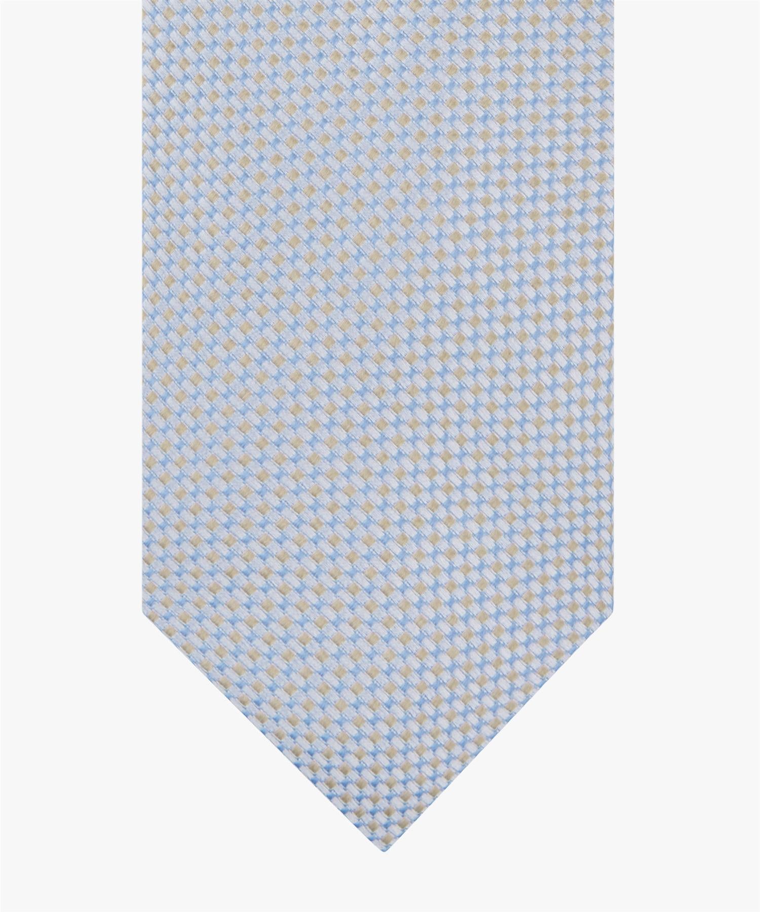 Tie silk woven Blue