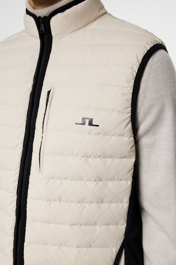 Pace Down Liner Vest Beige