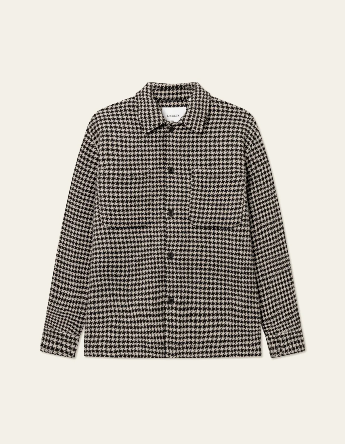 Milian houndstooth overshirt Black