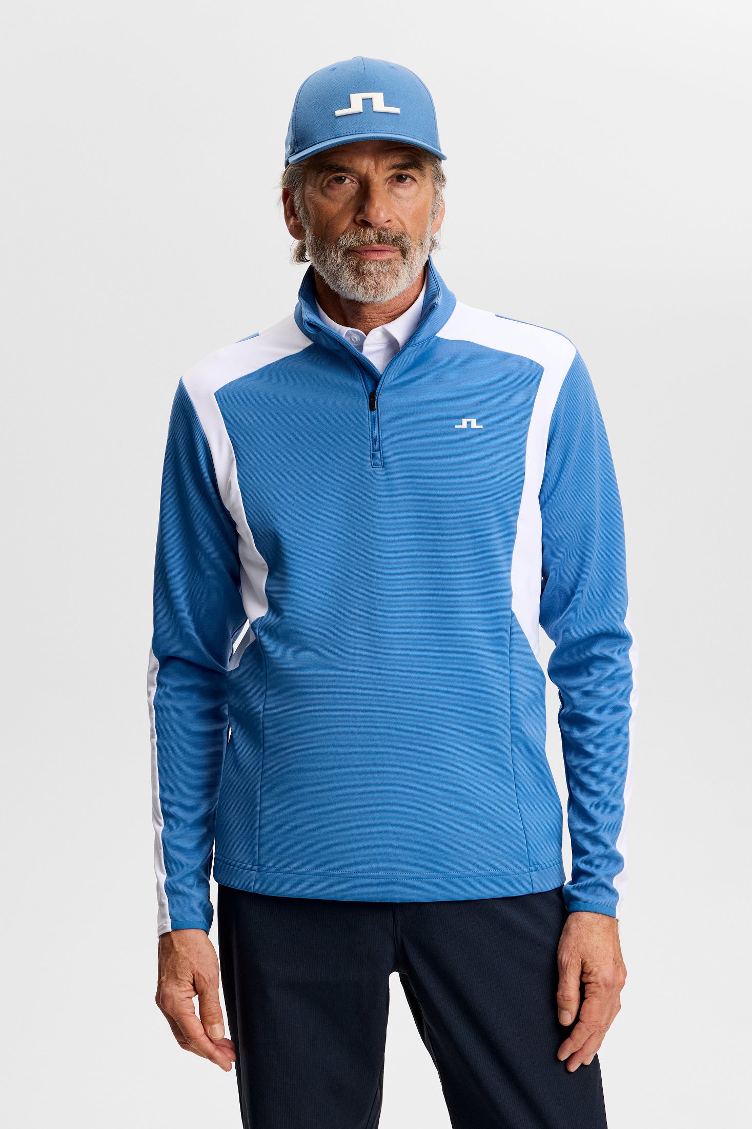 Lukas Quarter Zip Mid Layer Federal Blue