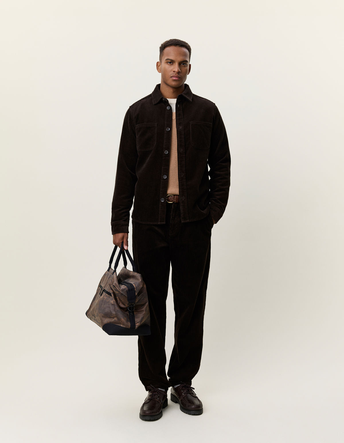 Corduroy Overshirt Delicioso Brown